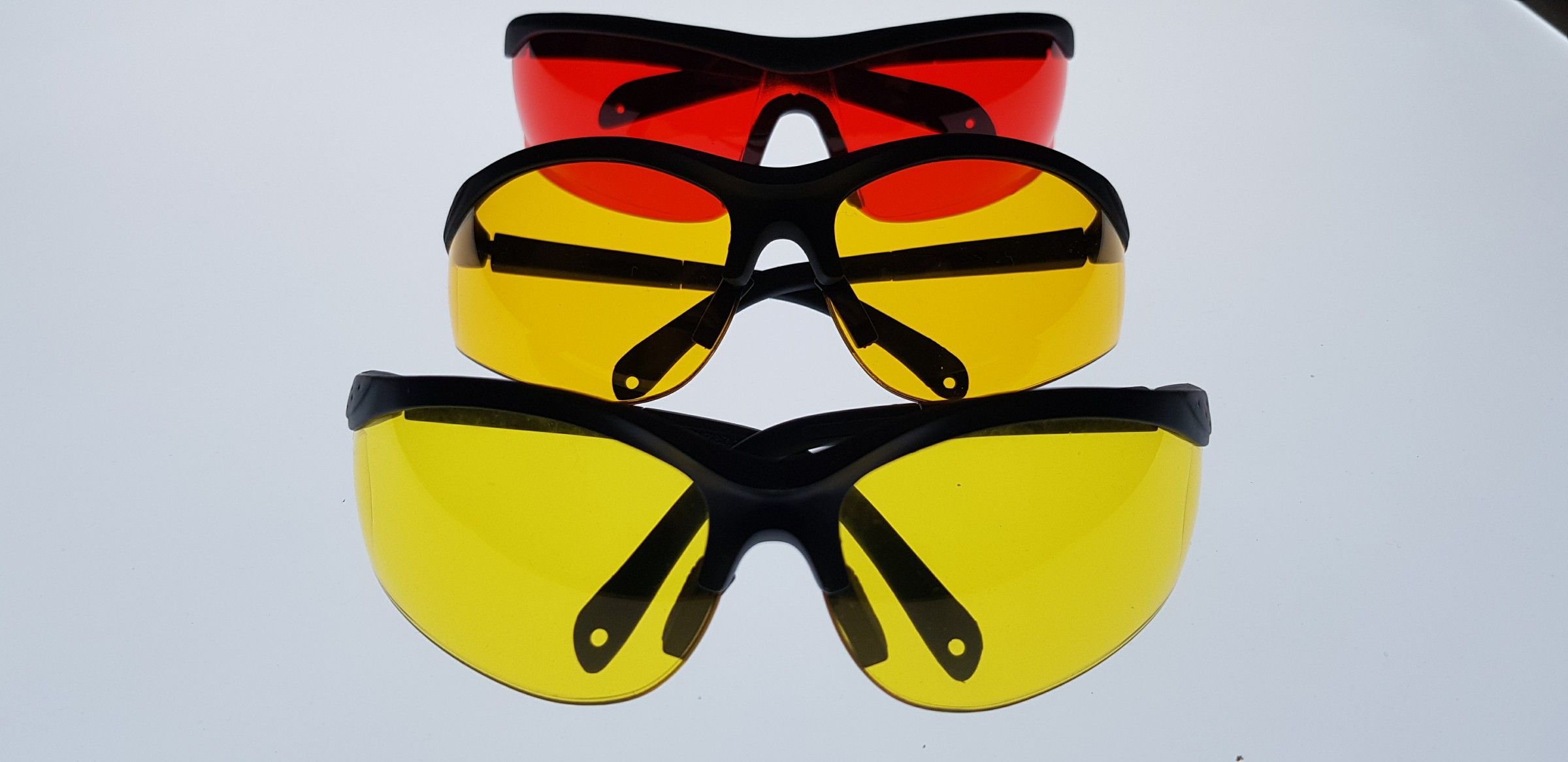 Červené brýle proti modrému a zelenému světlu - Sada bezrámových brýlí pro pohodlné nošení